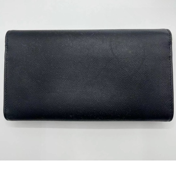 YSL Wallet YVES SAINT LAURENT Wallet Logo Christmas Star Long Wallet 💝 - Picture 8 of 12